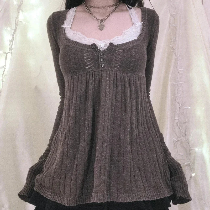 Doll Knit Sweater Top